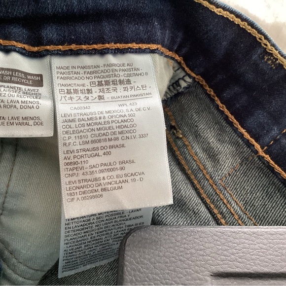 Levi's 511 Dark Blue Straight Men's Jeans - Picture 7 of 7